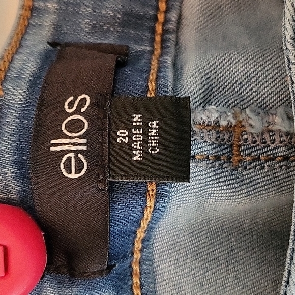 Ellos Cropped Frayed hem stretchy jeans - Picture 6 of 7